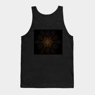 Firey flower geometric design Tank Top